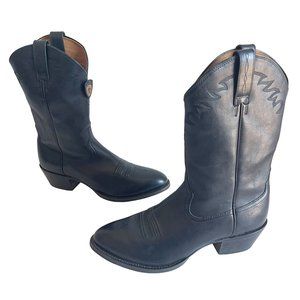 Ariat Black Leather Cowboy Boots